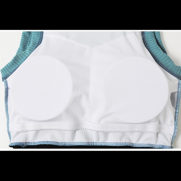 Retro Baby Blue Knit One Piece Swimsuit - Picture 10 of 14